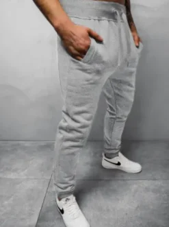 Spodnie dresowe męskie szare JS/XW01Z^Ozonee Fashion