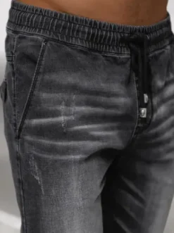 Spodnie jeansowe joggery męskie czarne NB/MP0135N^Ozonee New