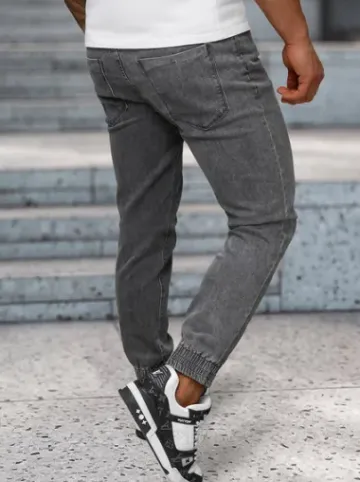 Spodnie jeansowe joggery męskie szare NB/MP0272GC^Ozonee Clearance