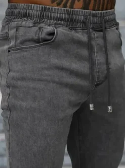 Spodnie jeansowe joggery męskie szare NB/MP0272GC^Ozonee Clearance