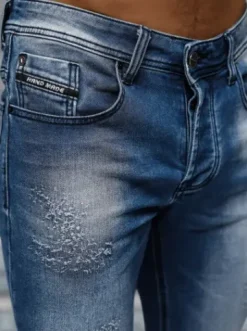 Spodnie jeansowe męskie ciemno-niebieskie NB/MP0009BS^Ozonee Fashion