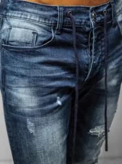 Spodnie jeansowe męskie ciemno-niebieskie NB/MP0005BS^Ozonee Online