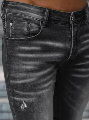 Spodnie jeansowe męskie czarne NB/MP0070N^Ozonee Hot