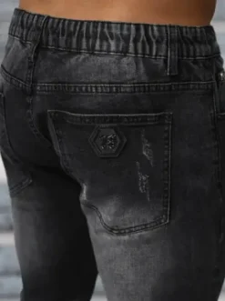 Spodnie jeansowe męskie czarne NB/MP0063/1N^Ozonee Discount