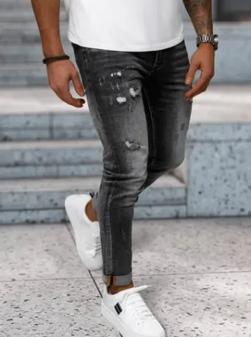 Spodnie jeansowe męskie czarne NB/MP0169G^Ozonee New