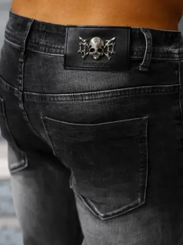 Spodnie jeansowe męskie czarne NB/MP0169G^Ozonee New