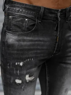 Spodnie jeansowe męskie czarne NB/MP0169G^Ozonee New