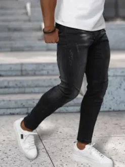 Spodnie jeansowe męskie czarne NB/MP0025NZ^Ozonee Hot