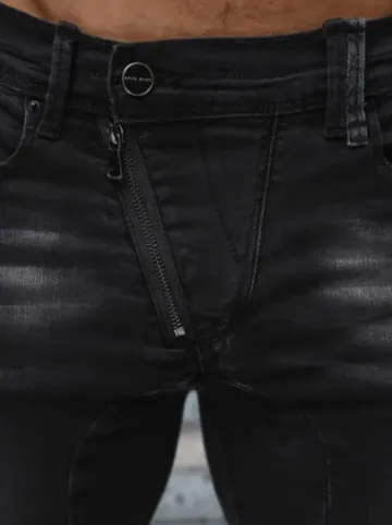 Spodnie jeansowe męskie czarne NB/MP0025NZ^Ozonee Hot