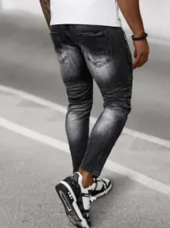 Spodnie jeansowe męskie czarne NB/MP0007N^Ozonee Online
