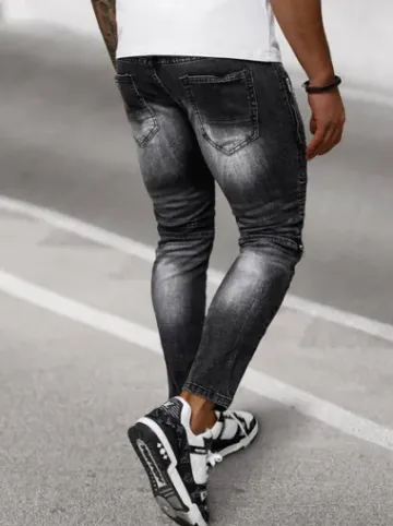 Spodnie jeansowe męskie czarne NB/MP0007N^Ozonee Online