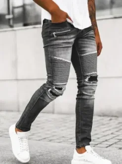 Spodnie jeansowe męskie czarne NB/MP0122N^Ozonee Clearance