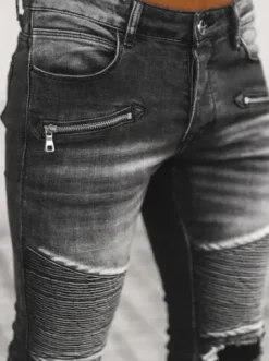 Spodnie jeansowe męskie czarne NB/MP0122N^Ozonee Clearance
