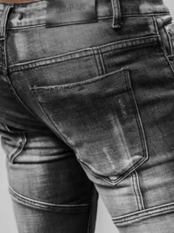 Spodnie jeansowe męskie czarne NB/MP0047NZ^Ozonee Hot