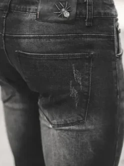 Spodnie jeansowe męskie czarne NB/MP0064N^Ozonee Clearance