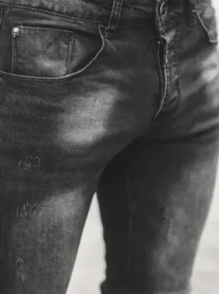 Spodnie jeansowe męskie czarne NB/MP0064N^Ozonee Clearance