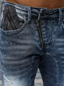 Spodnie jeansowe męskie niebieskie NB/MP0045B^Ozonee New