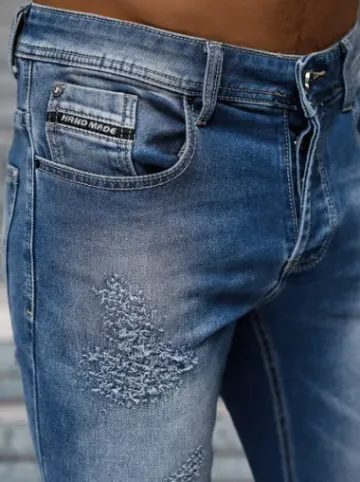 Spodnie jeansowe męskie niebieskie NB/MP0009BZ^Ozonee Clearance
