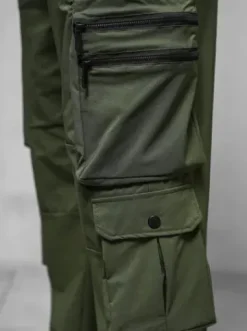 Spodnie męskie cargo wide leg khaki O/PS5527^Ozonee Sale