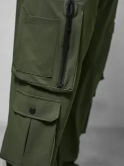 Spodnie męskie cargo wide leg khaki O/PS5527^Ozonee Sale