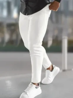 Spodnie męskie chino ecru O/P4049Z^Ozonee New