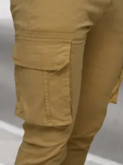 Spodnie męskie chino joggery beżowe NB/MP0202KZ^Ozonee Best
