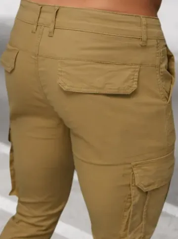 Spodnie męskie chino joggery beżowe NB/MP0202KZ^Ozonee Best
