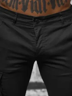 Spodnie męskie chino joggery czarne NB/MP0202N^Ozonee Online