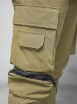 Spodnie męskie chino joggery ciemno-beżowe O/PS5520^Ozonee Best