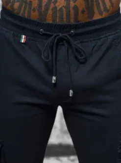 Spodnie męskie chino joggery granatowe NB/MP0201BS^Ozonee Clearance
