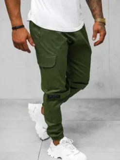 Spodnie męskie chino joggery khaki O/G3014Z^Ozonee New
