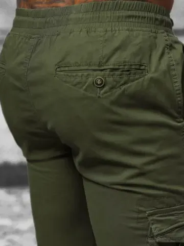 Spodnie męskie chino joggery zielone NB/MP0201MV^Ozonee Sale