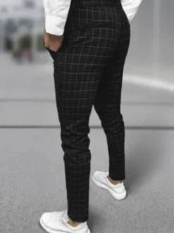 Spodnie męskie chino materiałowe czarne DJ/5515^Ozonee Fashion