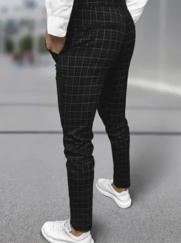 Spodnie męskie chino materiałowe czarne DJ/5515^Ozonee Fashion