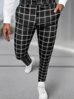 Spodnie męskie chino materiałowe czarne DJ/5522Z^Ozonee Best