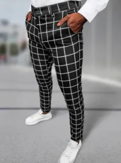Spodnie męskie chino materiałowe czarne DJ/5522Z^Ozonee Best