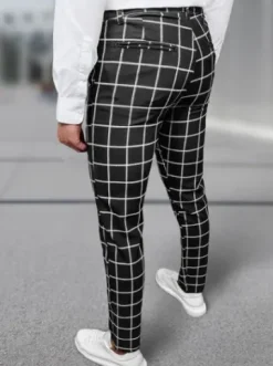Spodnie męskie chino materiałowe czarne DJ/5522Z^Ozonee Best