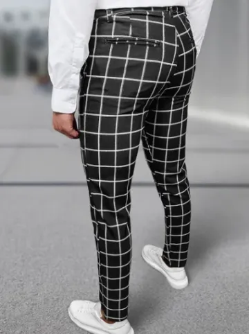 Spodnie męskie chino materiałowe czarne DJ/5522Z^Ozonee Best