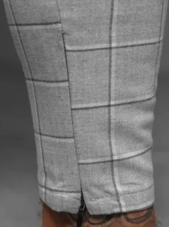 Spodnie męskie chino materiałowe szare DJ/550172^Ozonee Clearance
