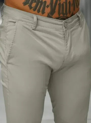 Spodnie męskie chino szare BL/SK222/5^Ozonee Fashion