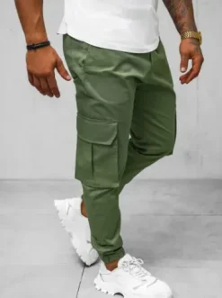 Spodnie męskie joggery khaki O/G3006Z^Ozonee Discount