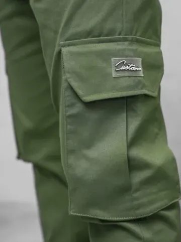 Spodnie męskie joggery khaki O/G3006Z^Ozonee Discount