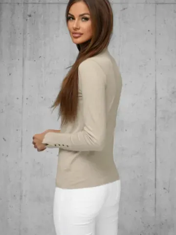 Sweter damski beżowy JS/8002/1^Ozonee Discount