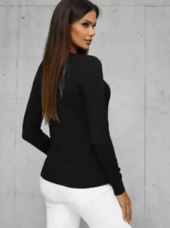 Sweter damski czarny JS/8005/9^Ozonee Hot