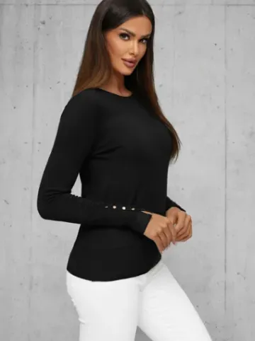 Sweter damski czarny JS/8004/9^Ozonee Clearance