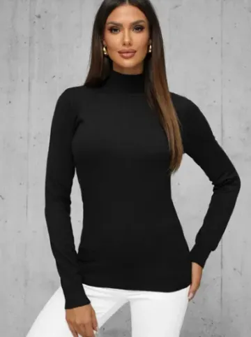 Sweter damski czarny JS/8003/9^Ozonee Online