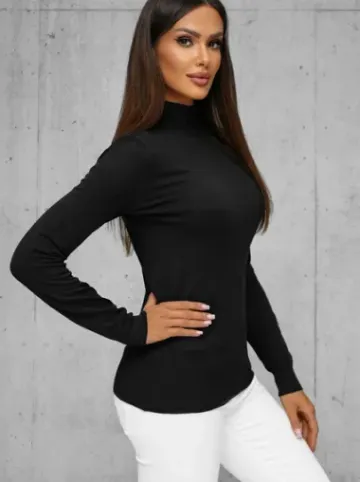 Sweter damski czarny JS/8003/9^Ozonee Online