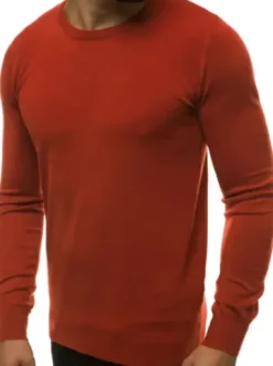 Sweter męski ciemny-camel TMK/YY01/10^Ozonee New