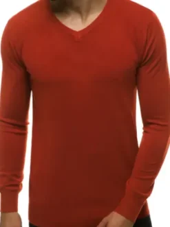 Sweter męski ciemny-camel TMK/YY03/10^Ozonee New
