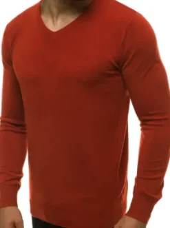 Sweter męski ciemny-camel TMK/YY03/10^Ozonee New